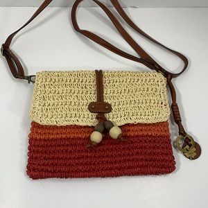 Lucky Brand woven boho bag